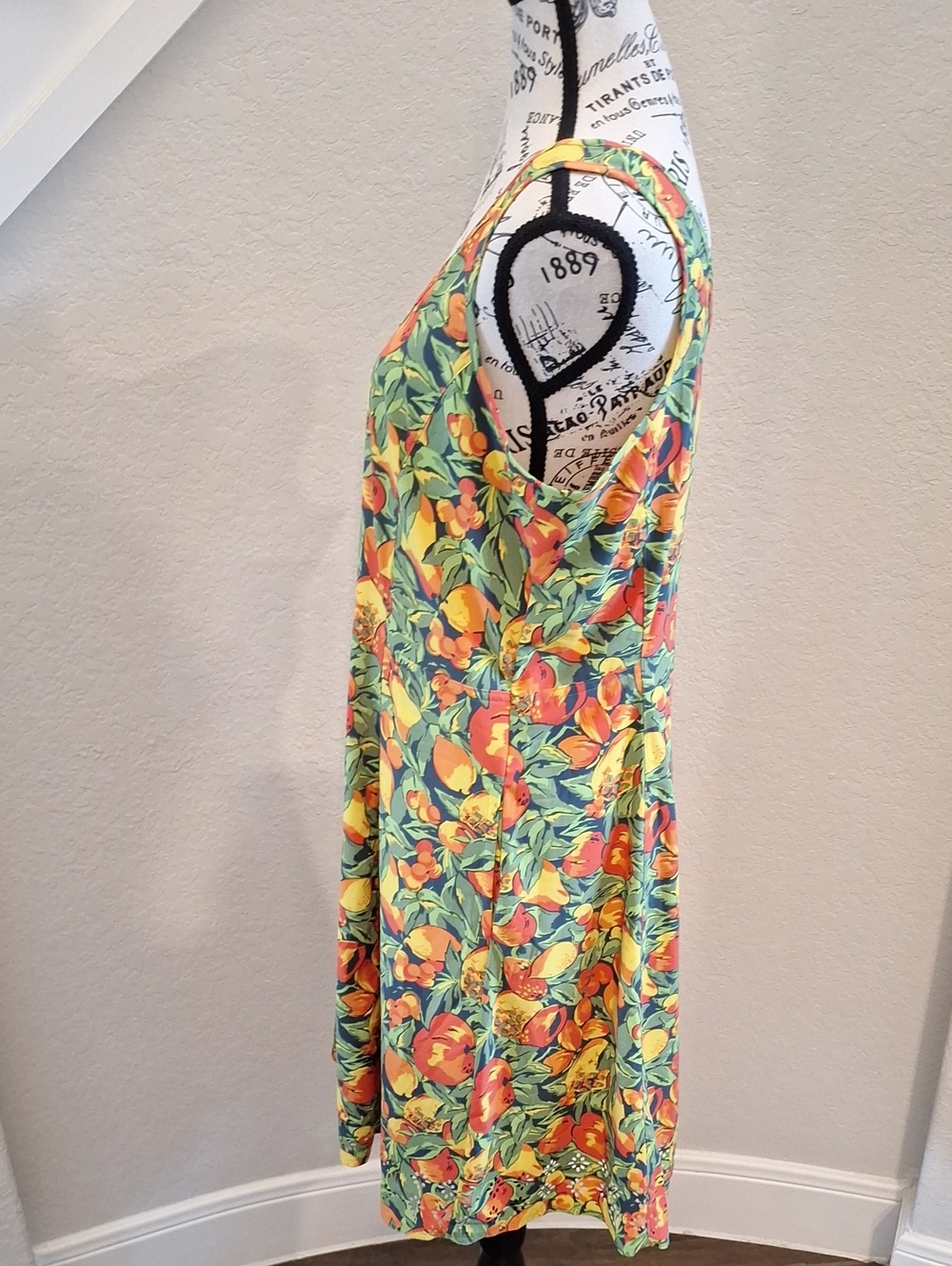 Toad & Co. Sleeveless Sport Dress In Citrus Print Size L - Picture 7 of 13